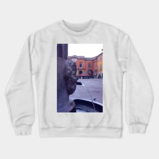 Reggio-Emilia. A fountain on Piazza Duomo. Emilia-Romagna, Italy 2009 Crewneck Sweatshirt